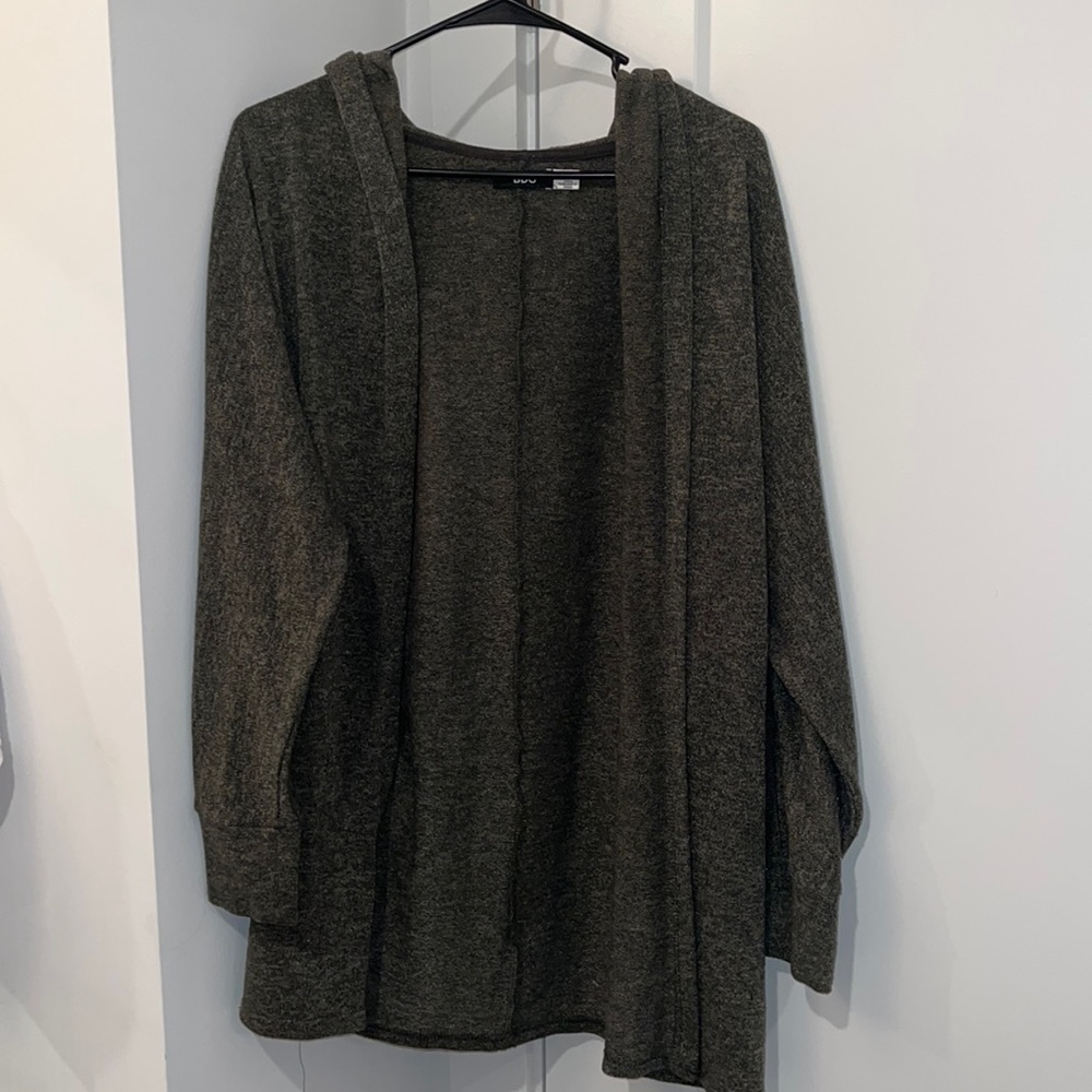 Urban Outfitters BDG; olive green; M; cardigan with hood; excellent condition
